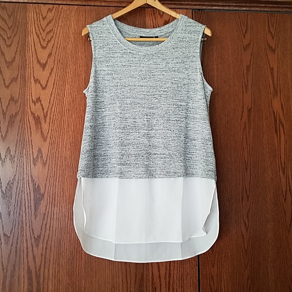 Brand new Apt. 9 White & Gray Tank